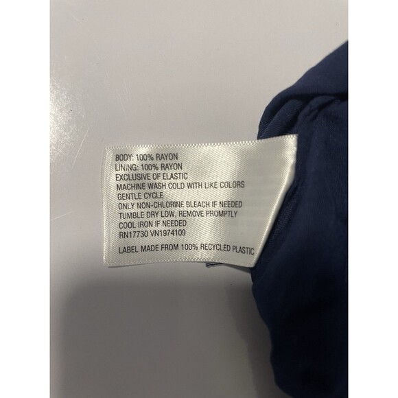 Universal Thread Navy Blue Pink Floral Flutter Sleeve Tiered Maxi Dress Boho XXL - Picture 11 of 11